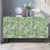 Unyqoos® Zelfklevend retro bloemenbehang voor een sfeervolle woonkamer of slaapkamer