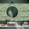Unyqoos® Zelfklevend retro bloemenbehang voor een sfeervolle woonkamer of slaapkamer