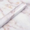 Unyqoos® Goudkleurige zelfklevende marmerfolie voor keuken en meubels 60 cm x 5 m