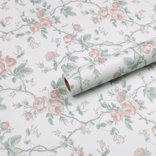 550x550-17125.jpg Unyqoos® Zelfklevende Bloemenbehang voor Meubels en Wanden - 40 x 300 cm Roze Patroon