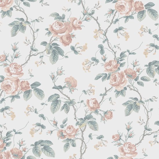 Unyqoos® Zelfklevende Bloemenbehang voor Meubels en Wanden - 40 x 300 cm Roze Patroon
