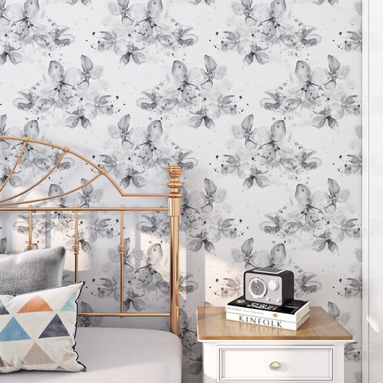 550x550-17152.jpg Unyqoos® Zelfklevend bloemenbehang voor slaapkamers en woonruimtes met vintage uitstraling