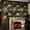 550x550-17173.jpg Unyqoos® Stijlvol Jungle Patroonbehang in Goud en Zwart voor Wanden en Meubels