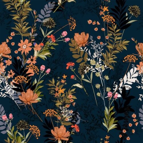 550x550-17188.jpg Unyqoos® Waterbestendig zelfklevend behang met tropische bladeren en bloemenpatroon