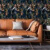 Unyqoos® Waterbestendig zelfklevend behang met tropische bladeren en bloemenpatroon