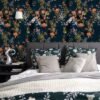 Unyqoos® Waterbestendig zelfklevend behang met tropische bladeren en bloemenpatroon