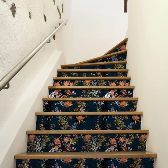 Unyqoos® Waterbestendig zelfklevend behang met tropische bladeren en bloemenpatroon