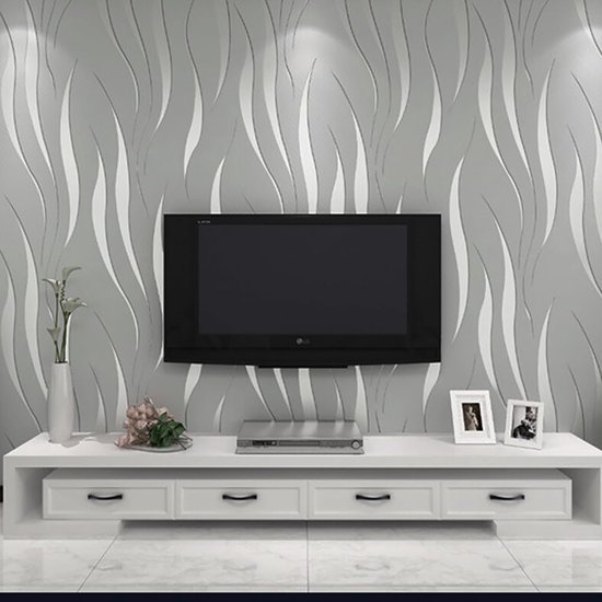 550x550-17205.jpg Unyqoos® Modern vliesbehang met 3D-golfpatroon voor stijlvolle muren