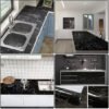 Unyqoos® Zelfklevende en Waterdichte Decoratieve Plakfolie voor Meubels en Muren, 60 x 500 cm, Marmer Zwart