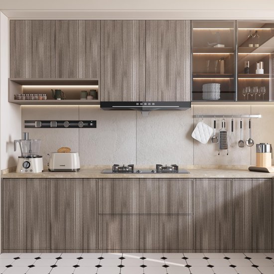 Unyqoos® Zelfklevende Houtlook Tapetefolie voor Meubels en Keuken, 30cm x 200cm
