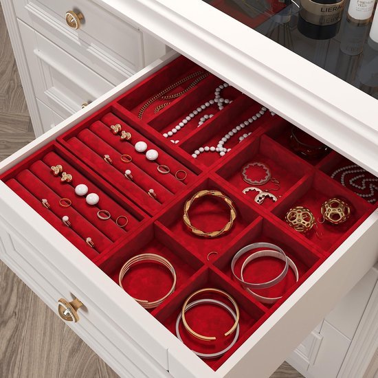 Unyqoos® Zelfklevende rode stoflook behangrol voor woonkamer en slaapkamer