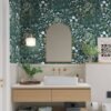 Unyqoos® Waterdicht zelfklevend behang met botanische bloemen voor diverse ruimtes