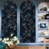 550x550-17288.jpg Unyqoos® Zelfklevend bloemenbehang met blauwe paardenbloem voor sfeervolle kamers 44,5 cm × 300 cm