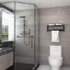 Unyqoos® Zelfklevende Grijze Plakfolie met Betonlook voor Veelzijdig Gebruik in Huis en Kantoor