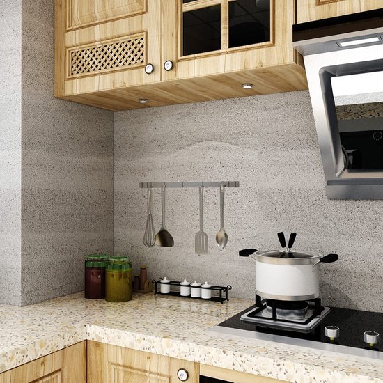 Unyqoos® Zelfklevende Grijze Plakfolie met Betonlook voor Veelzijdig Gebruik in Huis en Kantoor