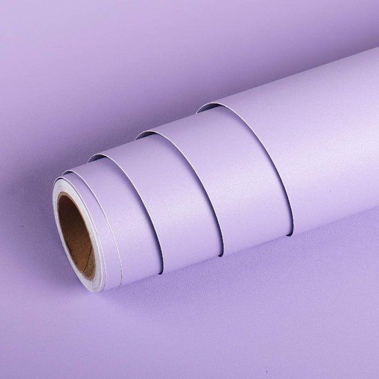 Unyqoos® Zelfklevende Paarse Matfolie voor Keukenkasten en Meubels, Afwasbaar en Waterdicht, 40 cm x 2 m