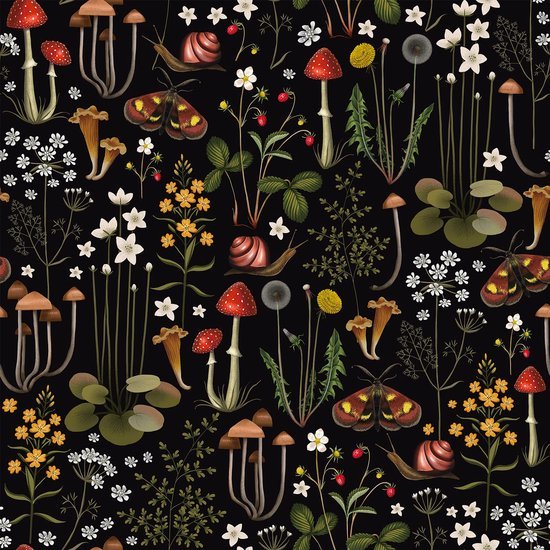 550x550-17348.jpg Unyqoos® Zelfklevend vintage bloemenbehang voor stijlvolle en watervaste muurdecoratie