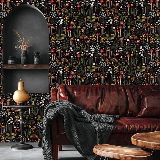550x550-17351.jpg Unyqoos® Zelfklevend vintage bloemenbehang voor stijlvolle en watervaste muurdecoratie