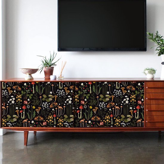 550x550-17356.jpg Unyqoos® Zelfklevend vintage bloemenbehang voor stijlvolle en watervaste muurdecoratie