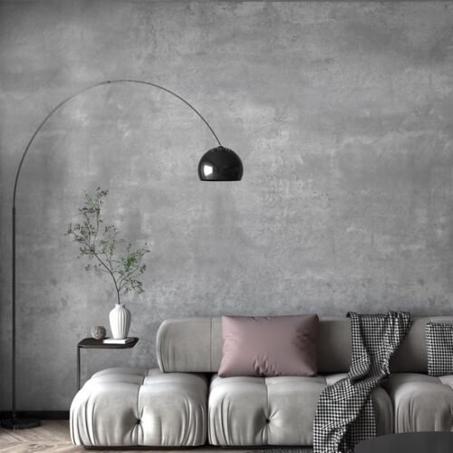 Unyqoos® Grijze zelfklevende betonlook folie voor interieurdecoratie en meubels