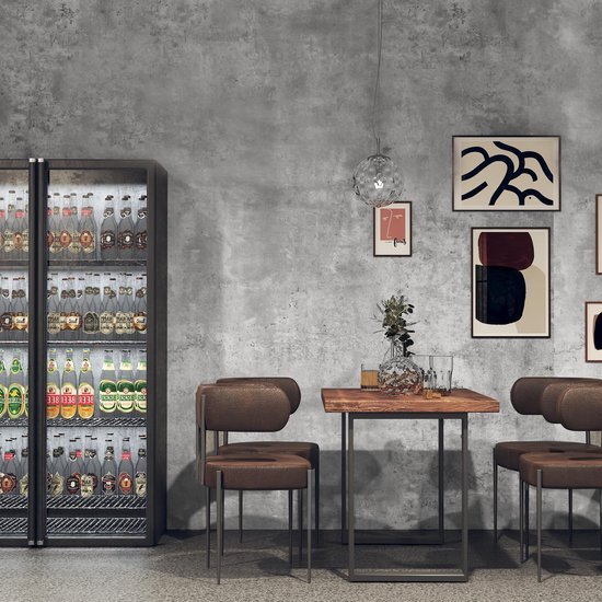 Unyqoos® Grijze zelfklevende betonlook folie voor interieurdecoratie en meubels