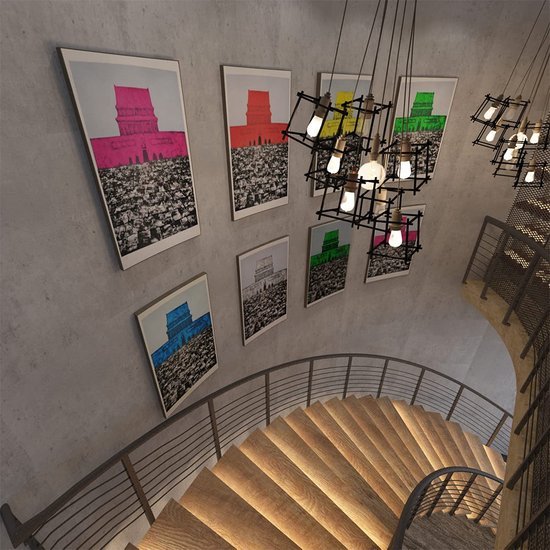 Unyqoos® Grijze zelfklevende betonlook folie voor interieurdecoratie en meubels