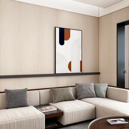 550x550-17457.jpg Unyqoos® Extra breed zelfklevend lichtbruin houtlook behang voor veelzijdige interieurmake-overs