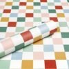Unyqoos® Kleurrijk zelfklevend behang met schaakbordpatroon voor kinderkamers