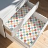 Unyqoos® Kleurrijk zelfklevend behang met schaakbordpatroon voor kinderkamers
