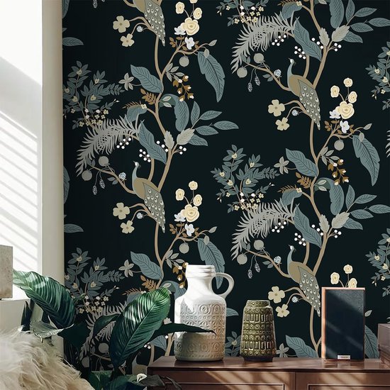 550x550-17476.jpg Unyqoos® Zelfklevende decoratieve folie met bloemen en vogels voor veelzijdige toepassingen