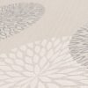 Unyqoos® Vliesbehang met abstract bloemendesign en metallic accenten in beige tint