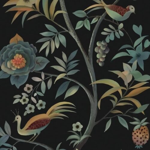 550x550-17497.jpg Unyqoos® Waterdicht zelfklevend bloemen- en vogelbehang voor muren en meubels