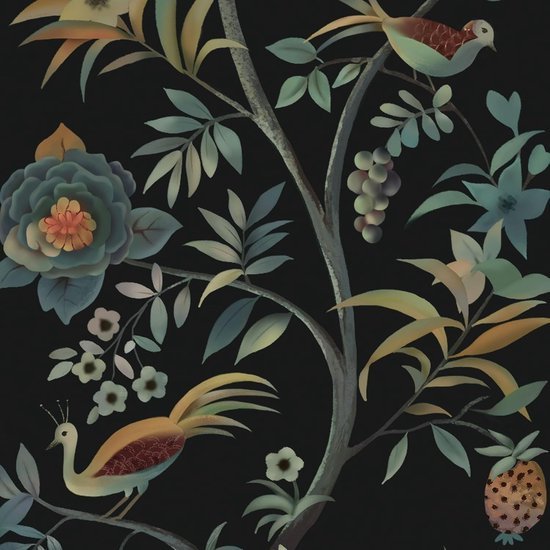 550x550-17497.jpg Unyqoos® Waterdicht zelfklevend bloemen- en vogelbehang voor muren en meubels