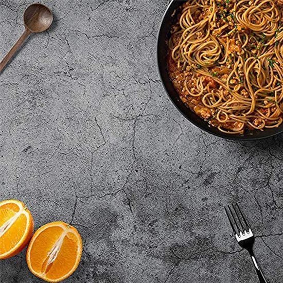 Unyqoos® Donkergrijs Zelfklevend Behang in Betonlook voor Industrieel Interieur