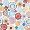 Unyqoos® Waterdichte, zelfklevende vinylbehangrol met abstract cirkelpatroon