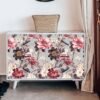 550x550-17641.jpg Unyqoos® Vintage bloemenbehang in grijs en roze voor sfeervolle interieurdecoratie