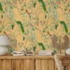 550x550-17652.jpg Unyqoos® Vintage bloemenbehang met tropische vogels en bladeren voor interieurdecoratie