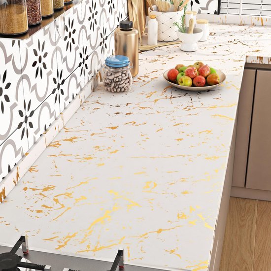Unyqoos® Mooie Zelfklevende Marmerlook Folie voor Meubels en Wanden - 60 cm x 5 m