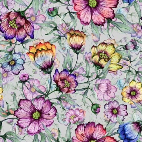 550x550-17705.jpg Unyqoos® Zelfklevend waterdicht behang met vintage bloemenmotief voor diverse ruimtes