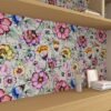 550x550-17708.jpg Unyqoos® Zelfklevend waterdicht behang met vintage bloemenmotief voor diverse ruimtes