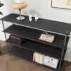 Unyqoos® Zelfklevende Zwart Gouden Houtlook Folie voor Meubels en Wanden 30cm x 200cm