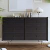 Unyqoos® Zelfklevende Zwart Gouden Houtlook Folie voor Meubels en Wanden 30cm x 200cm