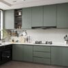 Unyqoos® Zelfklevend Saliegroen Decoratiefolie voor Diverse Interieurstijlen en Meubelbescherming