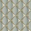 550x550-17785.jpg Unyqoos® Modern 3D Eucalyptus Vliesbehang in Goud en Blauw voor Interieurdecoratie