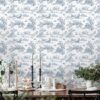 550x550-17805.jpg Unyqoos® Zelfklevend blauw-wit bloemenbehang voor woonkamer en keuken muren