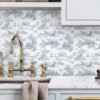 550x550-17810.jpg Unyqoos® Zelfklevend blauw-wit bloemenbehang voor woonkamer en keuken muren