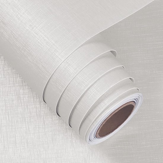 550x550-17815.jpg Unyqoos® Zelfklevende witte meubelfolie met linnenpatroon voor veelzijdig gebruik