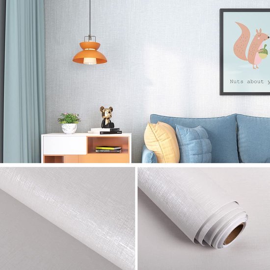 550x550-17819.jpg Unyqoos® Zelfklevende witte meubelfolie met linnenpatroon voor veelzijdig gebruik