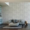 Unyqoos® Modern vliesbehang met bosmotief in wit en zilver voor een frisse uitstraling