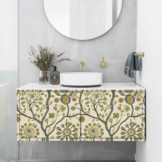 550x550-17856.jpg Unyqoos® Zelfklevende decoratieve bloemrijke vinylbehangrol voor diverse woonruimtes